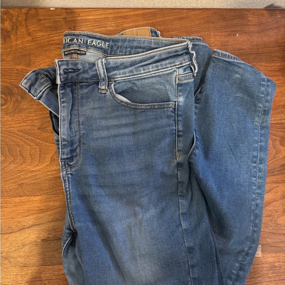 American Eagle Outfitters Blue Jeggings Classic Denim